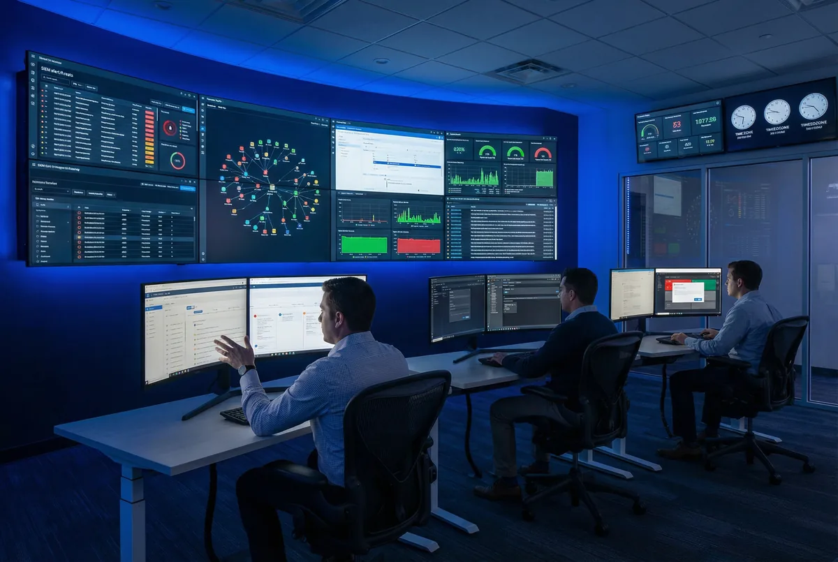 24x7 SOC Operations and Maintenance Scene